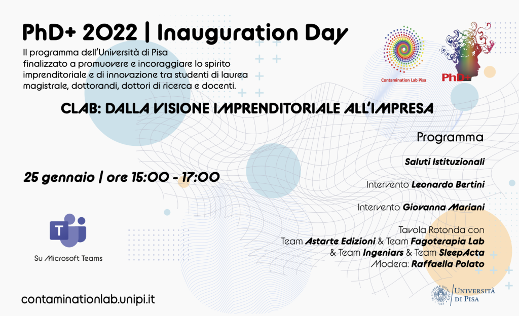 We will be present at the CLab Pisa Inauguration day