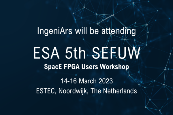 We will be attending SEFUW 2023 at ESA ESTEC